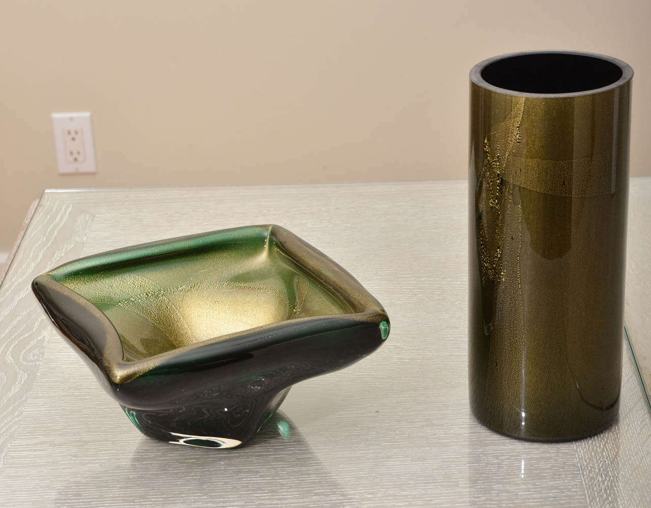 Barovier Gold Dust Bowl & Vase
