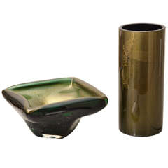 Barovier Gold Dust Bowl & Vase