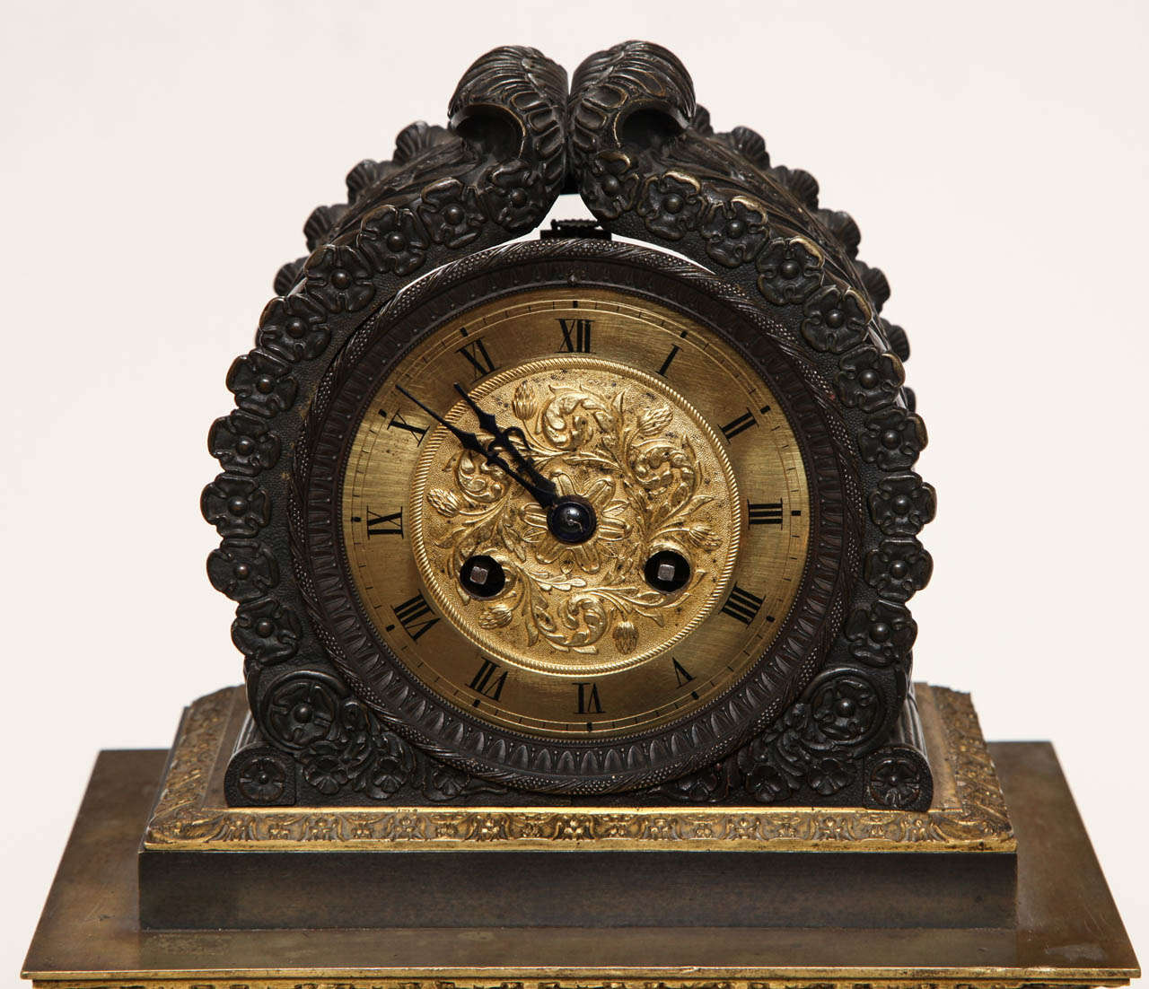 Bronze 19th Century French Clock, Charles X For Sale