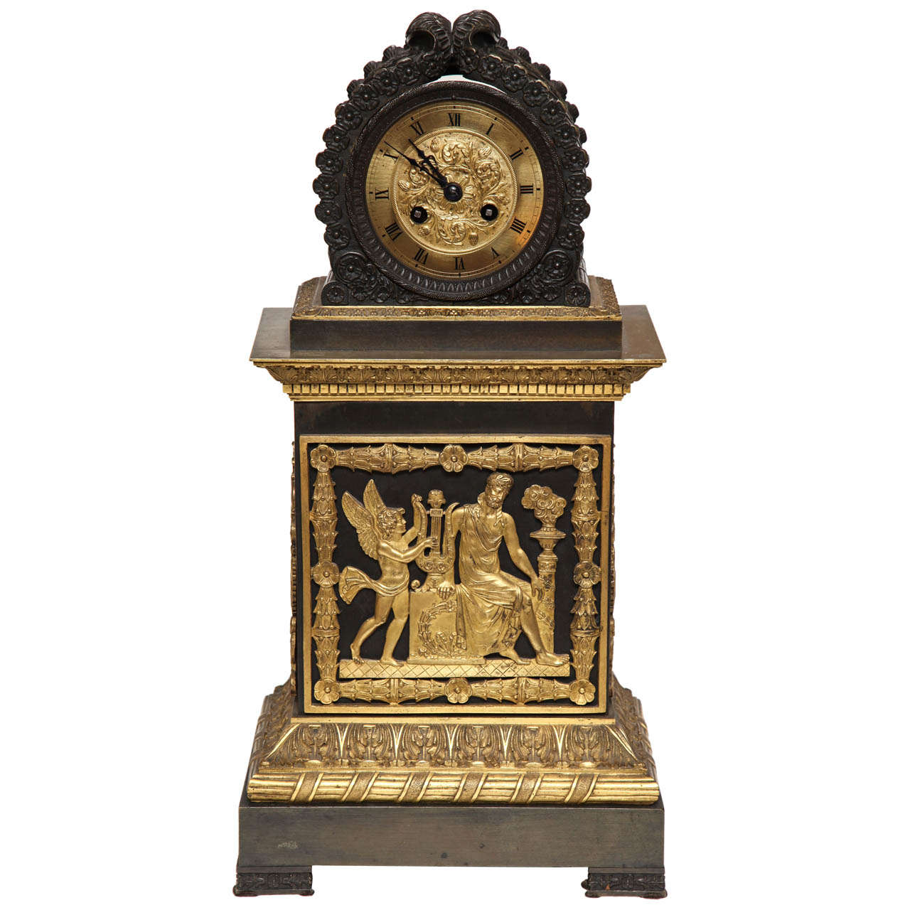 19th Century French Clock, Charles X For Sale
