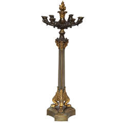 19th Century French Empire Bronze Candelabra 12