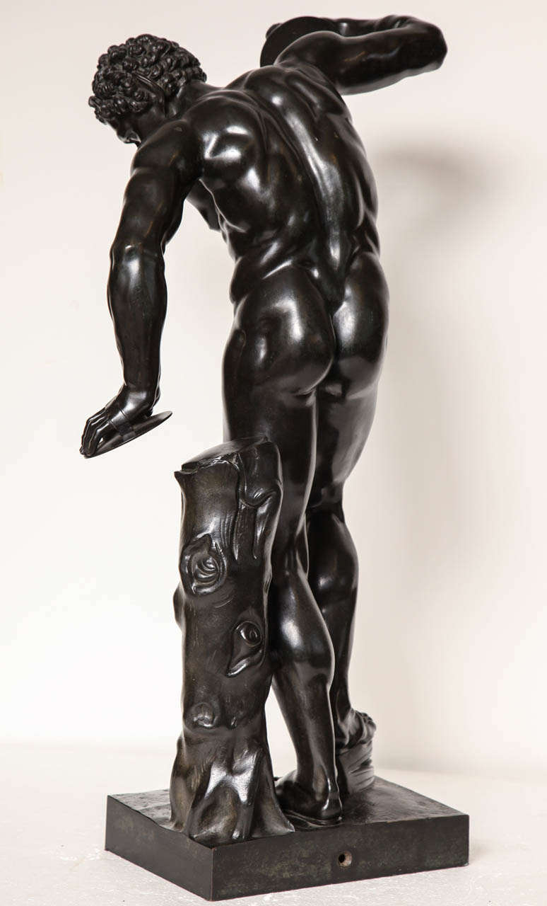Superb 19th Century Bronze of the Dancing Faun After the Antique In Good Condition In New York, NY
