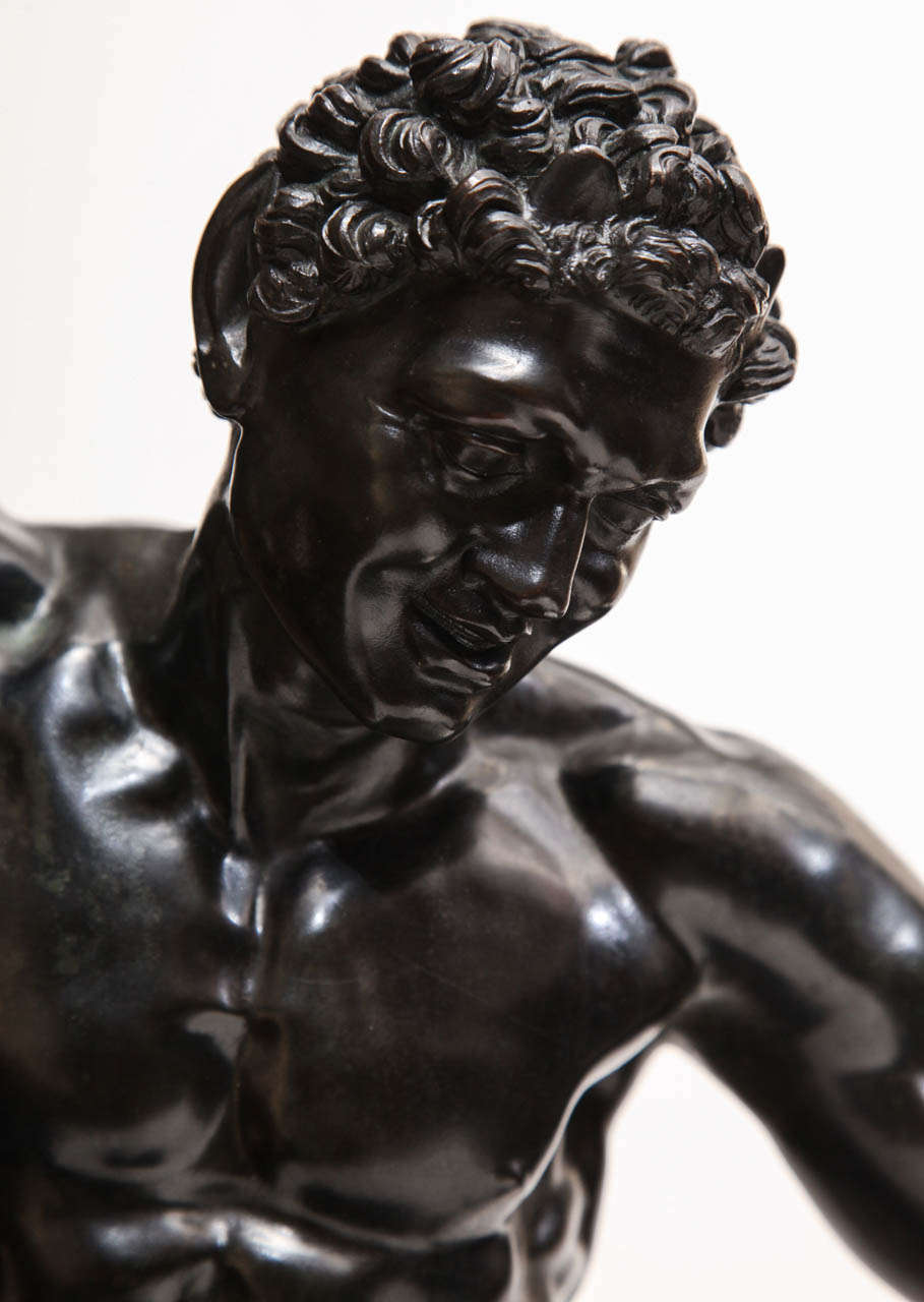 Superb 19th Century Bronze of the Dancing Faun After the Antique 4