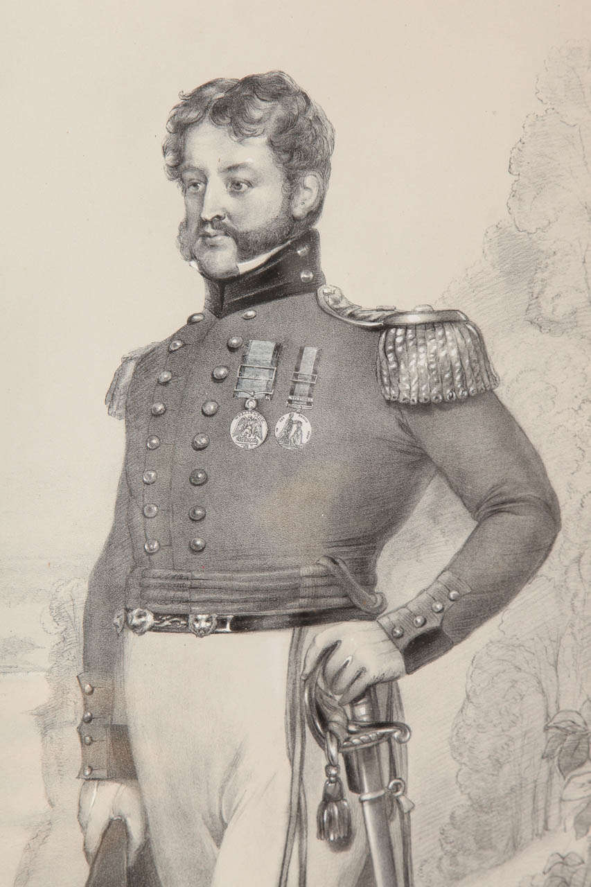 19th Century Lithograph of Sir Robert Clayton In Good Condition In New York, NY