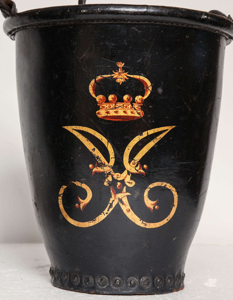 Irish Pair of Fire Buckets from Dromoland Castle For Sale