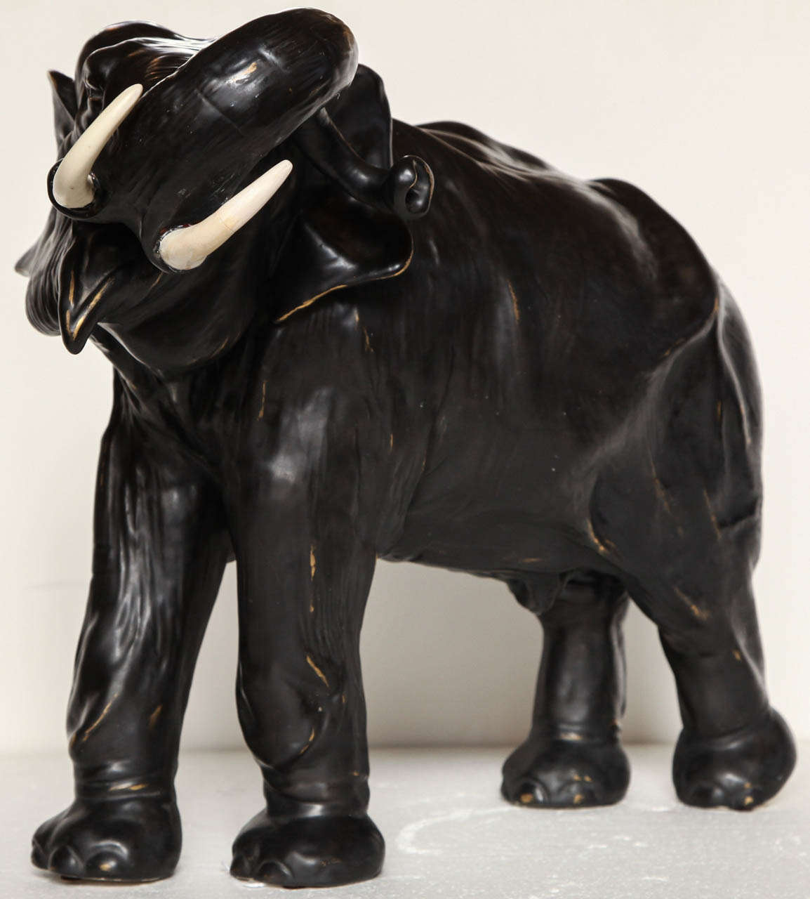 Large Pottery Elephant at 1stDibs