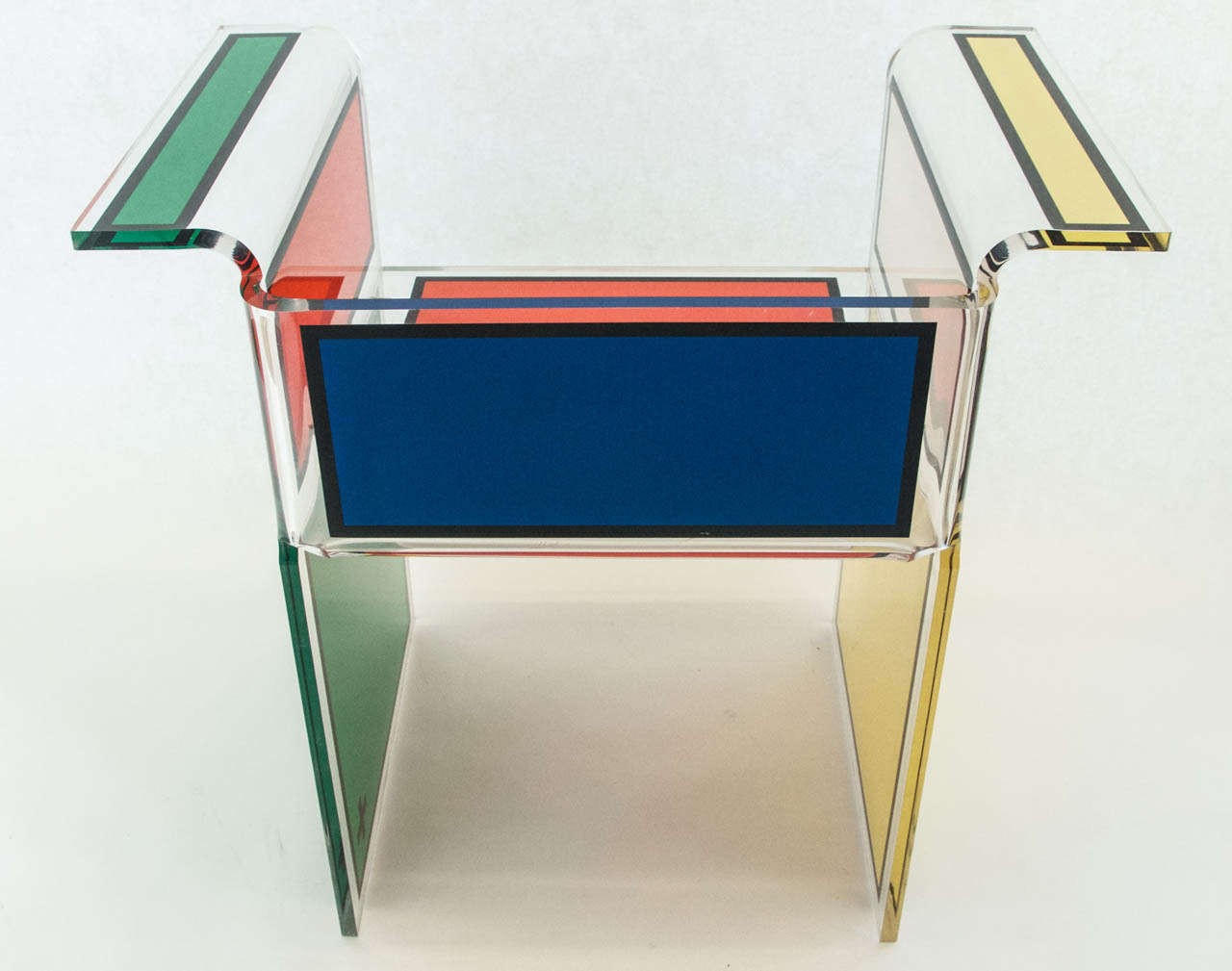 Modern Pair of Jean Charles de Castelbajac Plexi Chairs For Sale