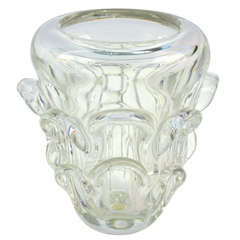 Val Saint Lambert Solid Crystal Vase