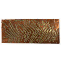1969 Copper Panel Signed by Adalgari.