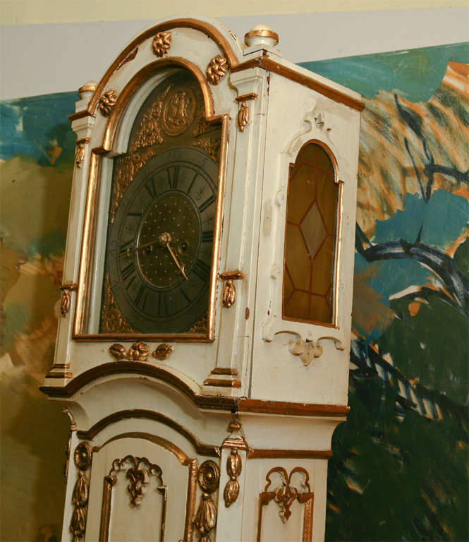18th Century Danish Longcase Clock In Good Condition For Sale In Hudson, NY