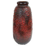 Large West German Volcanic Glazed Vase