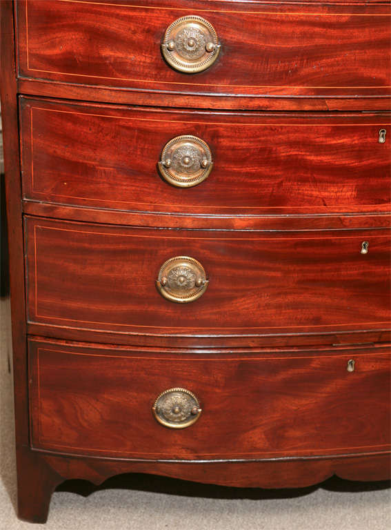 George Iii Bow Front Chest