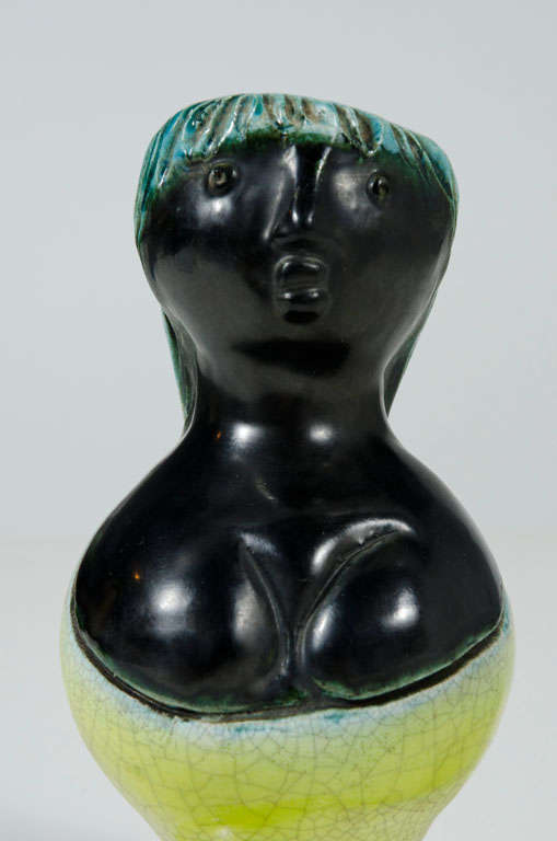 Ceramic Bust Vase by Georges Jouve 2