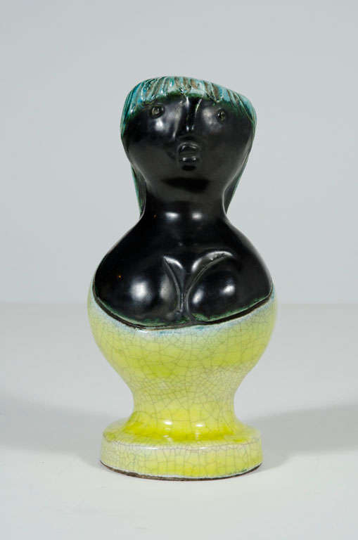 Ceramic Bust Vase by Georges Jouve 5