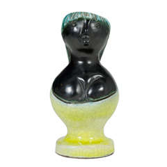 Ceramic Bust Vase by Georges Jouve