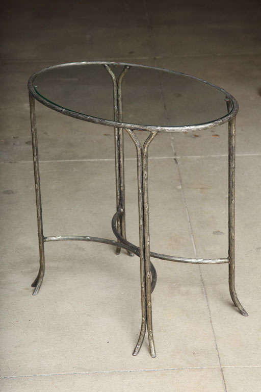 Silvered Iron Table In Good Condition In New York, NY