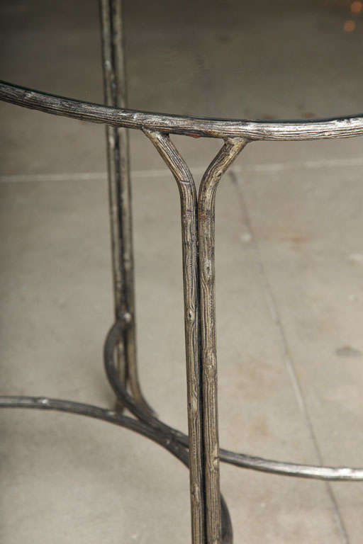 20th Century Silvered Iron Table