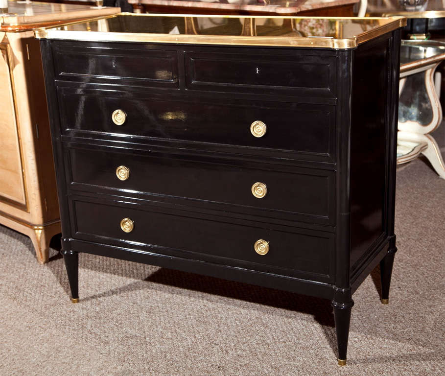 French Ebonized Dresser by Maison Jansen