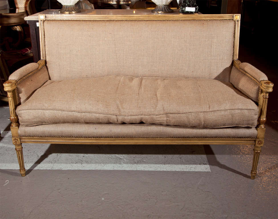 Wood Maison Jansen French Louis XVI Style Canape