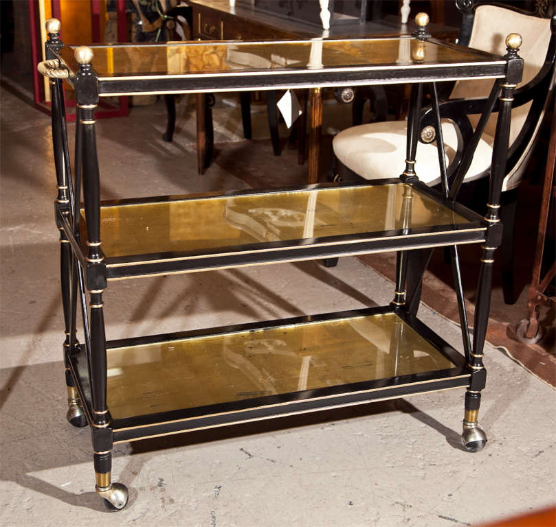 Maison Jansen Three-Tier Serving Cart
