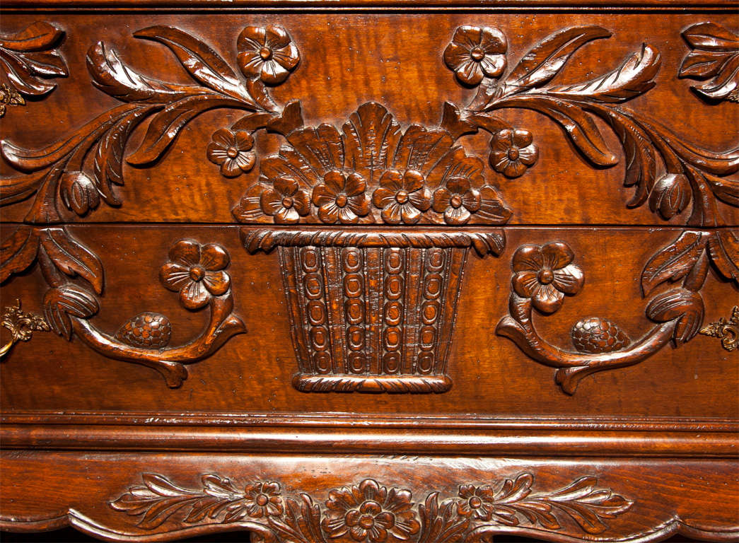 Mid-20th Century Pair of Louis XV Style Don Rousseau Chests