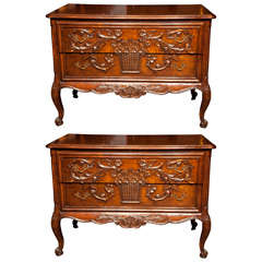 Pair of Louis XV Style Don Rousseau Chests