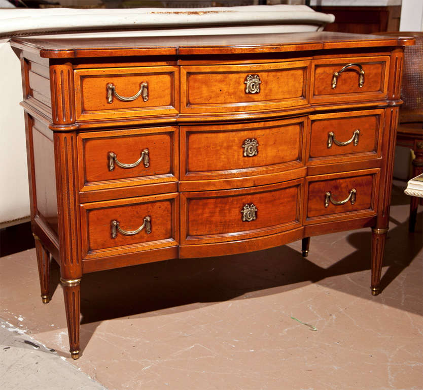French Directoire Style Mahogany Commode by Jansen