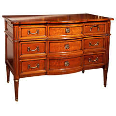 French Directoire Style Mahogany Commode by Jansen