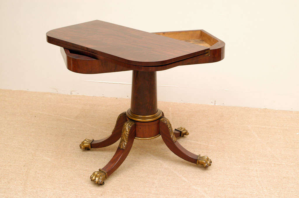 American New York Empire Card Table For Sale