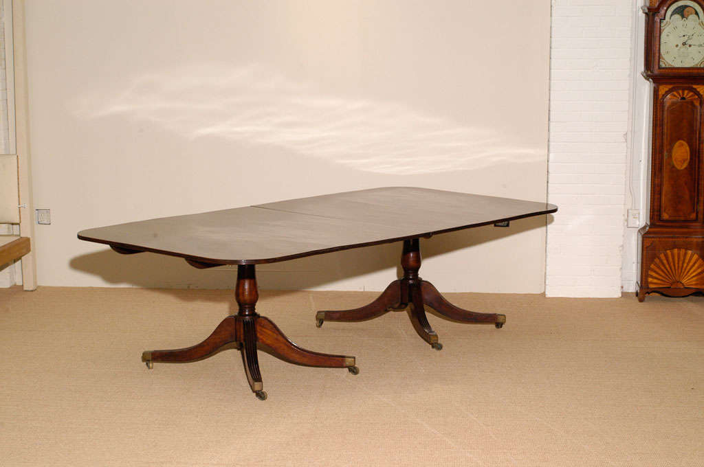 English George III  Double Pedestal Dining Table