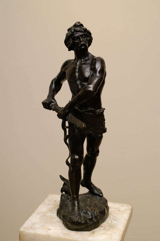 19th Century Bronze Warrior For Sale