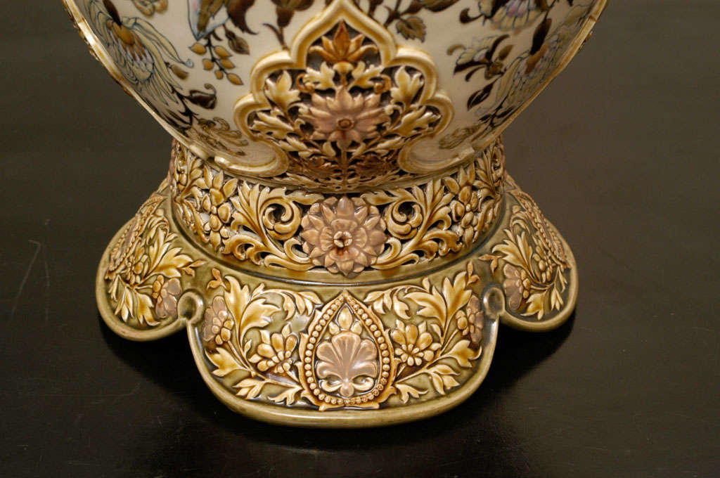 Monumental Zsolnay Porcelain Vase 1
