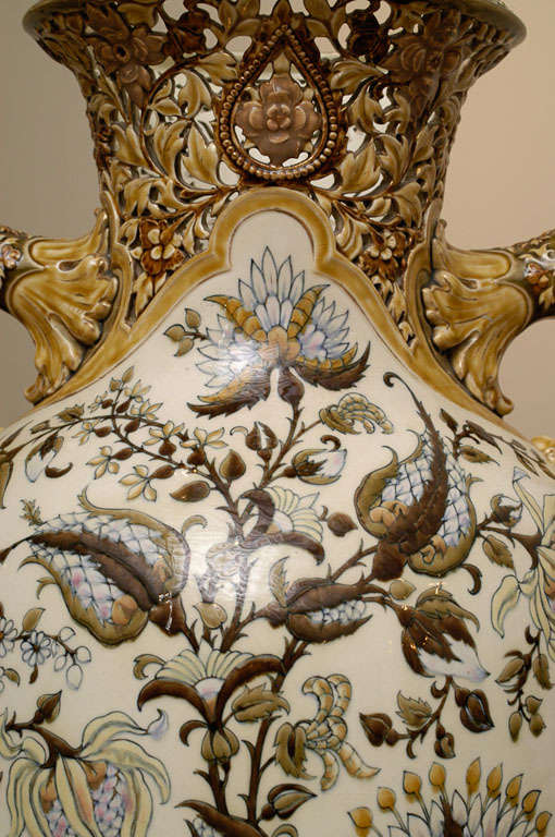 Monumental Zsolnay Porcelain Vase 2