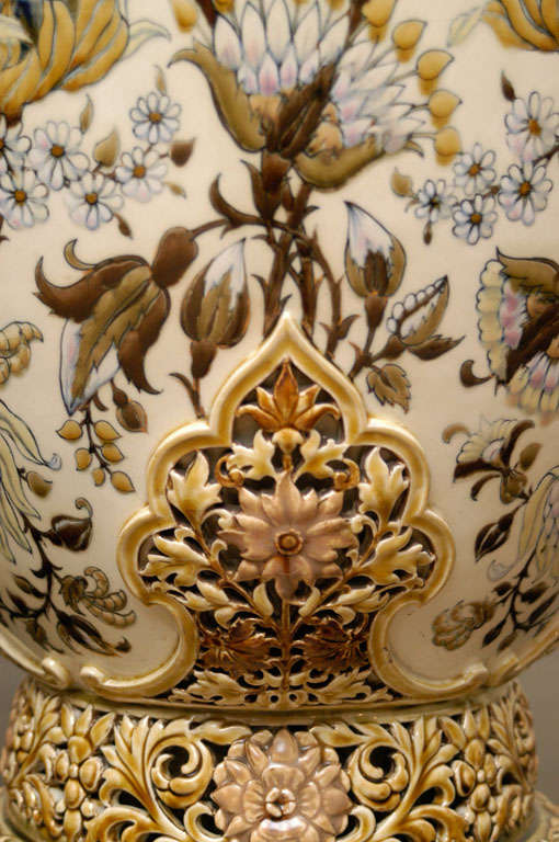 Monumental Zsolnay Porcelain Vase 3