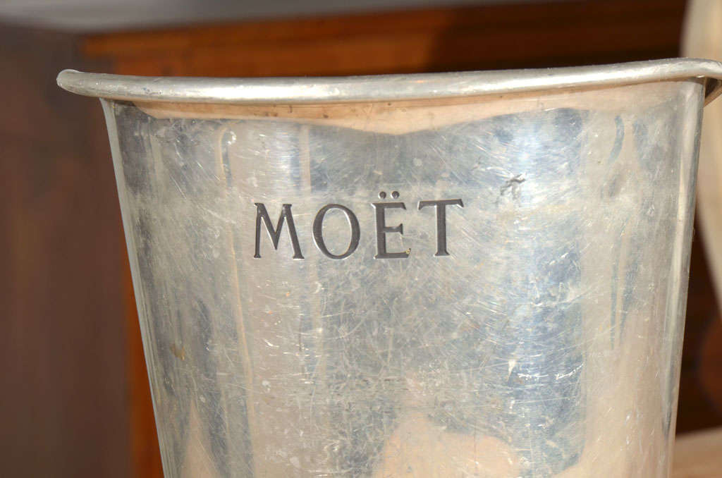 Early 20th c. Pewter Champagne Bucket from Moet & Chandon 1