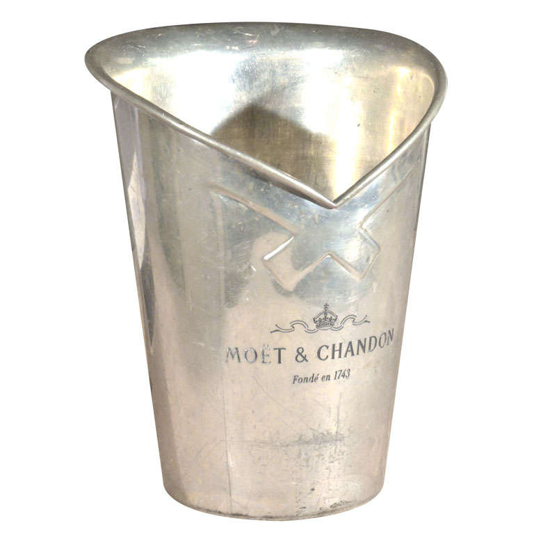 Early 20th c. Pewter Champagne Bucket from Moet and Chandon at 1stDibs