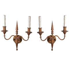 Pair of Vintage Decorative Tole Sconces