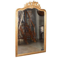Large 19th C. Louis Philippe Mirror with Bevelled Glass