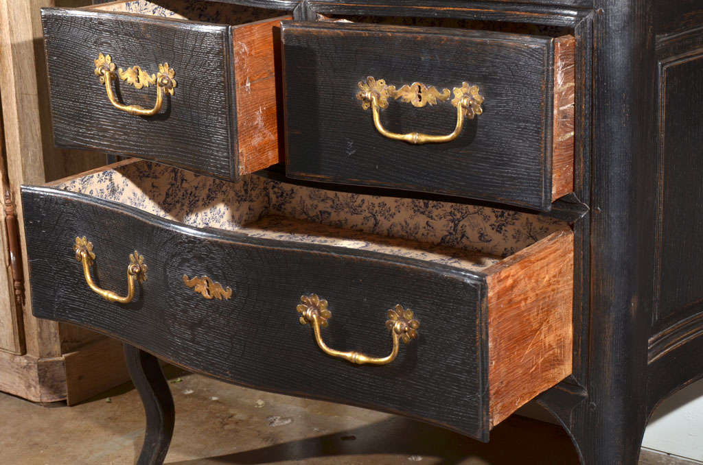 18th Century and Earlier 18th c. Walnut Louis XVI Commode with Original Hardware
