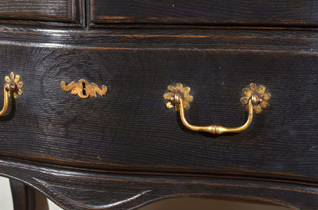 Wood 18th c. Walnut Louis XVI Commode with Original Hardware