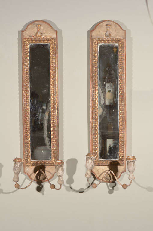 Pair of Decorative Sconces made from 18th c. Fragments