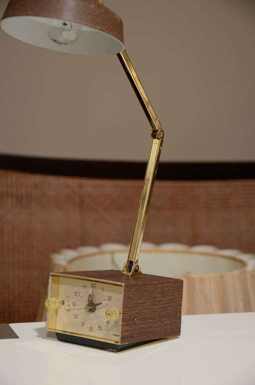 MidCentury Alarm Clock Task Lamp by Tensor at 1stDibs tensor lamp