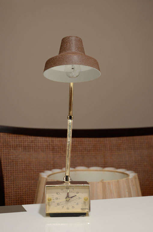 MidCentury Alarm Clock Task Lamp by Tensor at 1stDibs tensor lamp