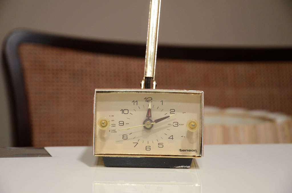 MidCentury Alarm Clock Task Lamp by Tensor at 1stDibs tensor lamp