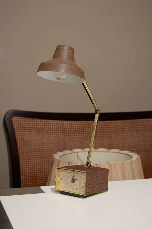 MidCentury Alarm Clock Task Lamp by Tensor at 1stDibs tensor lamp