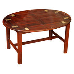 Chippendale Antique Period Mahogany Butler's Tray Table. English, circa 1765 7