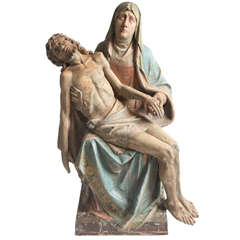Neo Gothic Sculpture of a Pièta