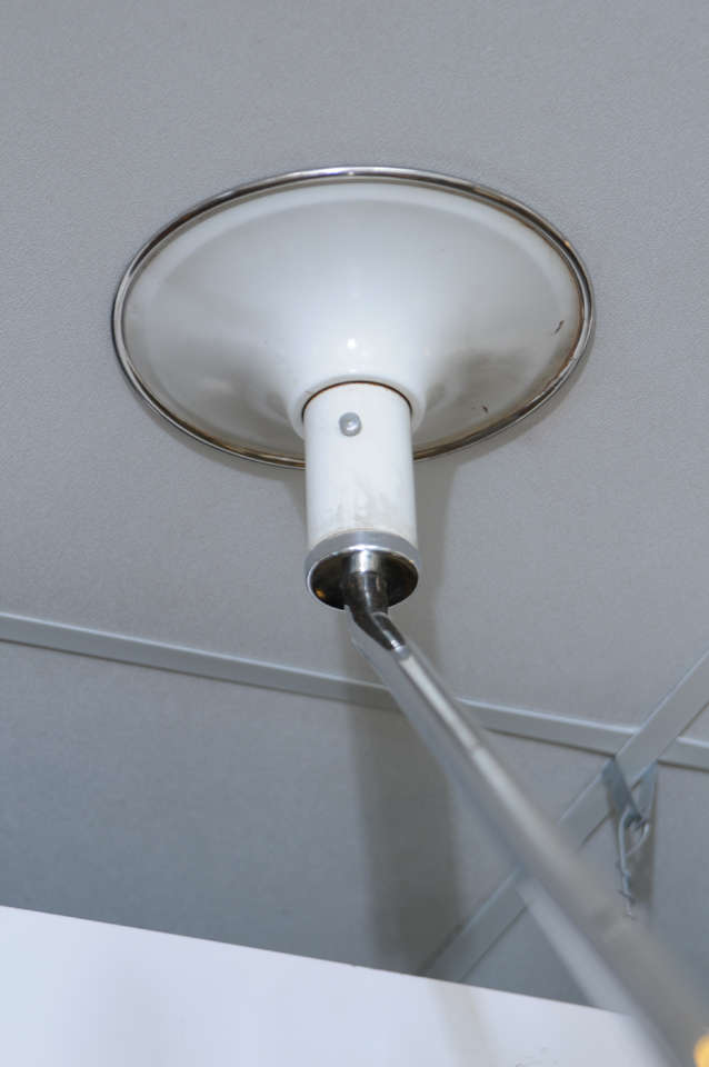 Italian Counter-Balanced Ceiling Mounted Light In Good Condition For Sale In North Miami, FL