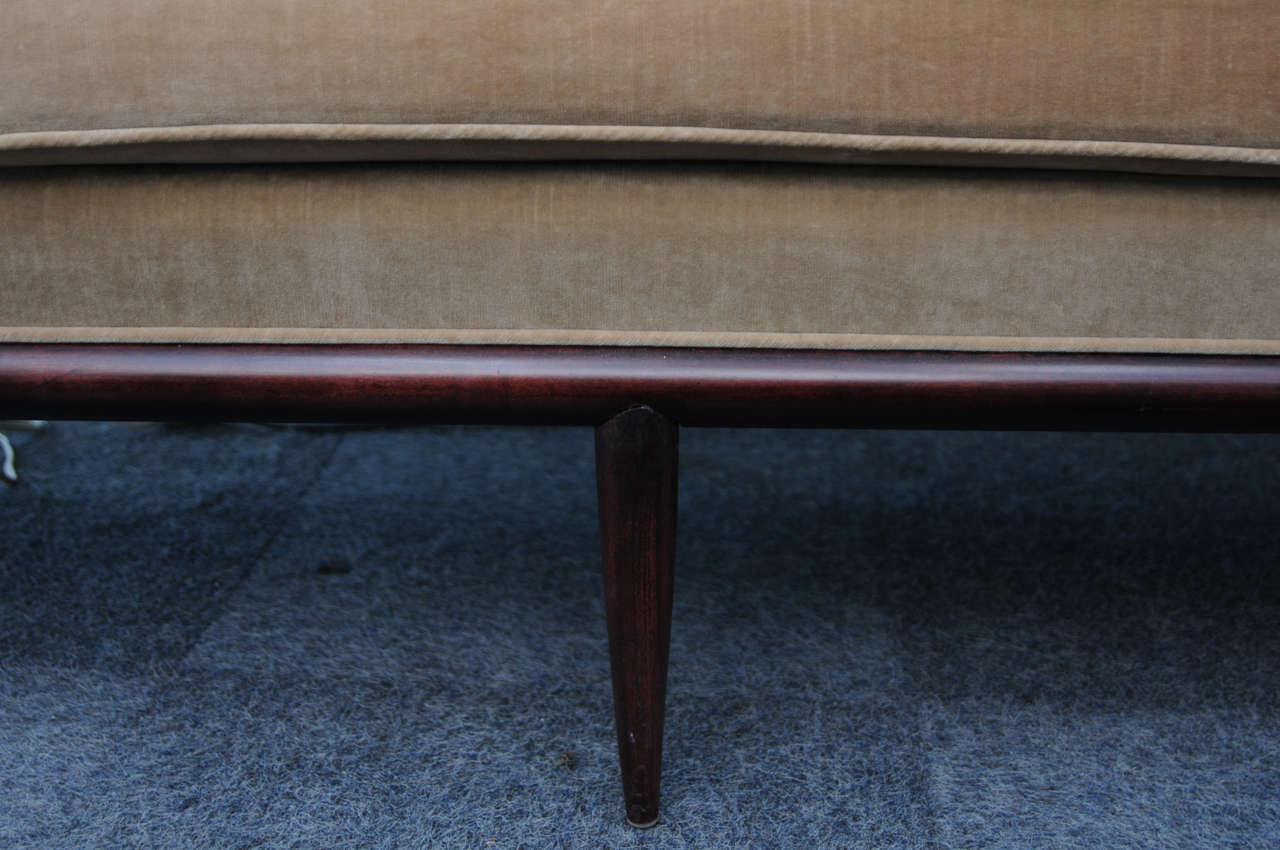 Wood Elegant Sofa by T.H. Robsjohn Gibbings