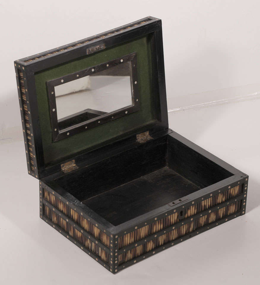 Ivory 19th c. Porcupine Quill box